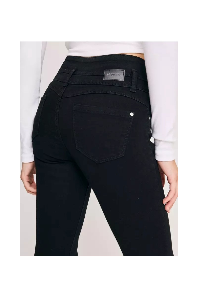 JEANS OPPOSITE MUJER SUPER SKINNY NEGRO
