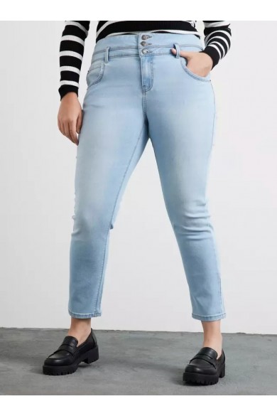 JEANS OPPOSITE MUJER SUPER SKINNY AZUL CLARO