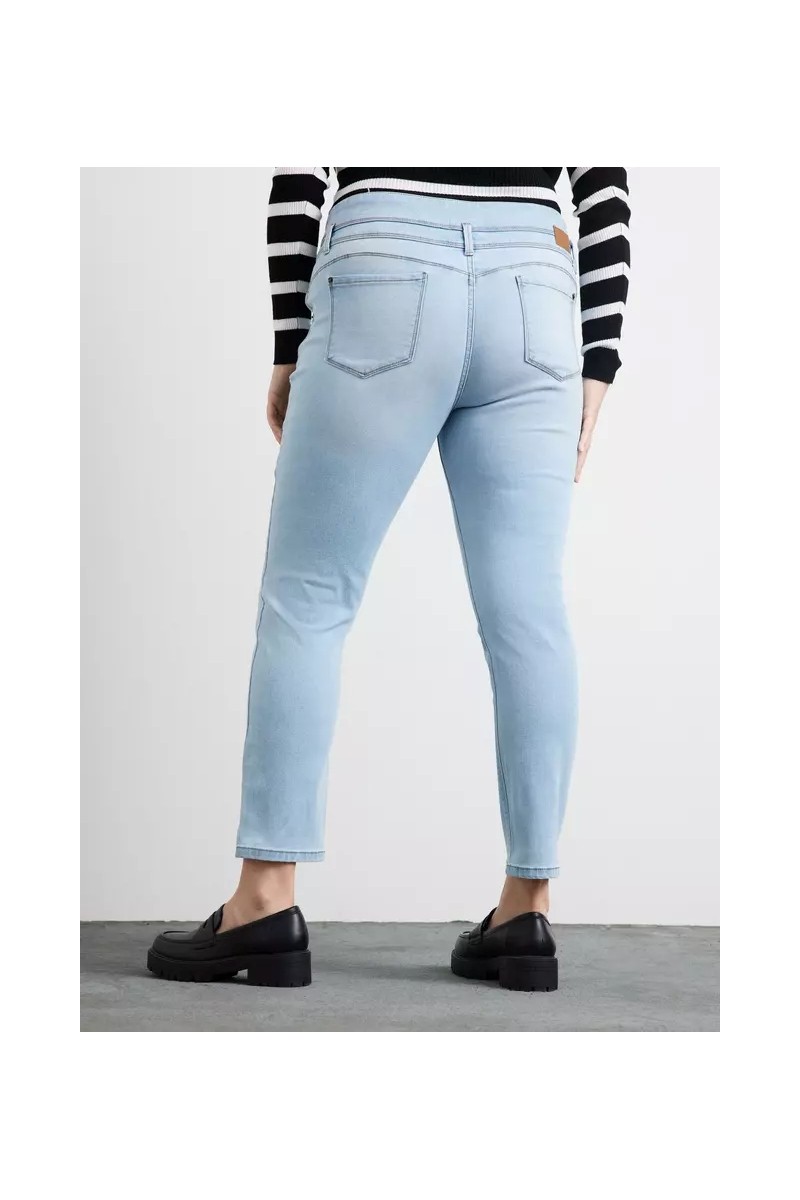JEANS OPPOSITE MUJER SUPER SKINNY AZUL CLARO