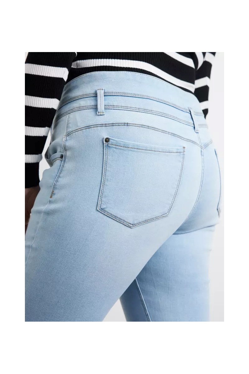 JEANS OPPOSITE MUJER SUPER SKINNY AZUL CLARO
