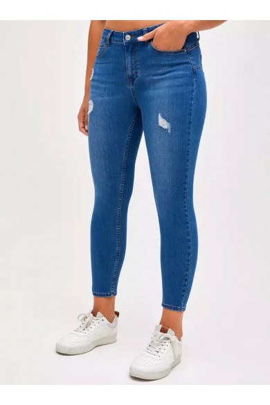 JEANS OPPOSITE MUJER PUSH UP SKINNY AZUL