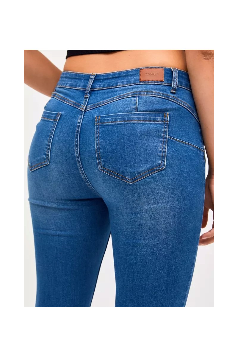JEANS OPPOSITE MUJER PUSH UP SKINNY AZUL