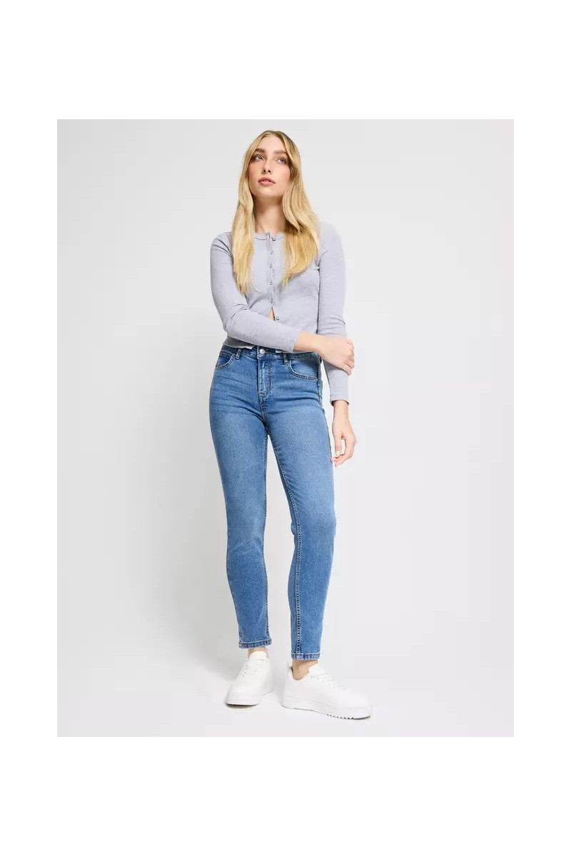 JEANS OPPOSITE MUJER PUSH UP SKINNY AZUL