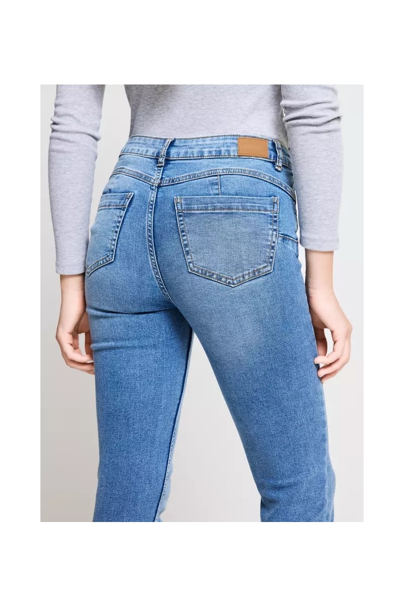 JEANS OPPOSITE MUJER PUSH UP SKINNY AZUL