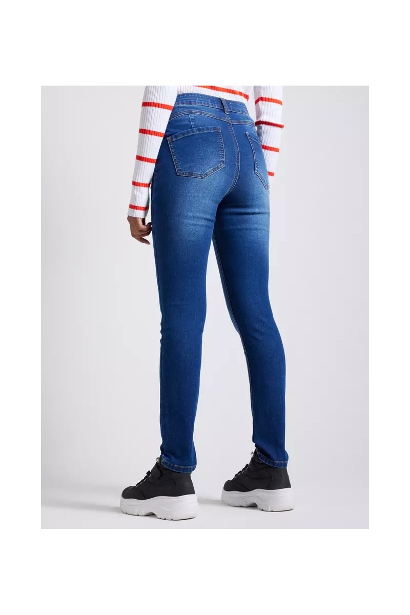 JEANS OPPOSITE MUJER PUSH UP AZUL OSCURO