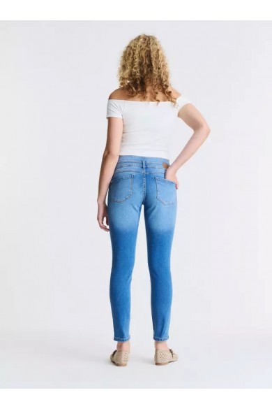 JEANS OPPOSITE MUJER PRETINA ALTA AZUL