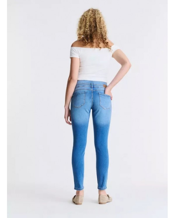 JEANS OPPOSITE MUJER PRETINA ALTA AZUL