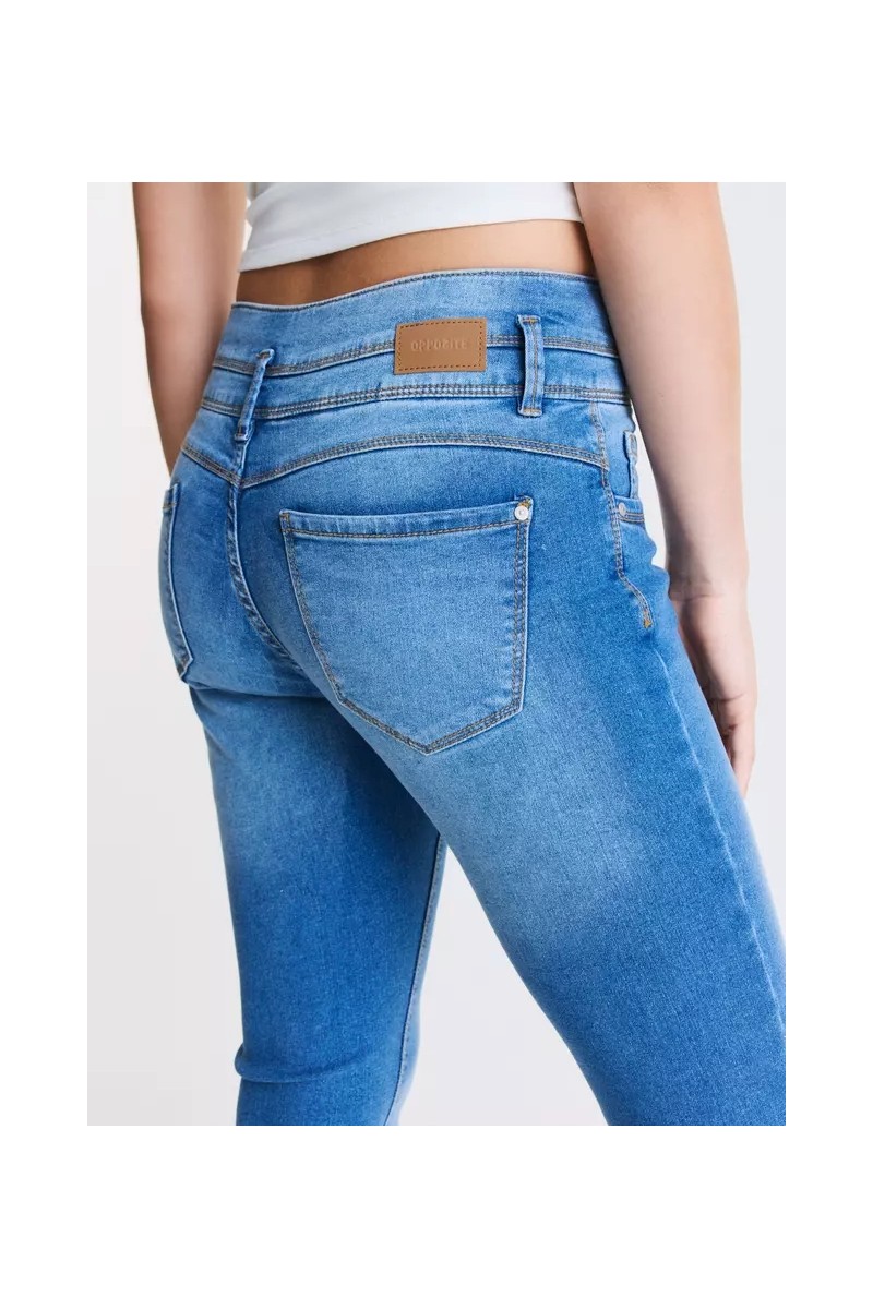 JEANS OPPOSITE MUJER PRETINA ALTA AZUL