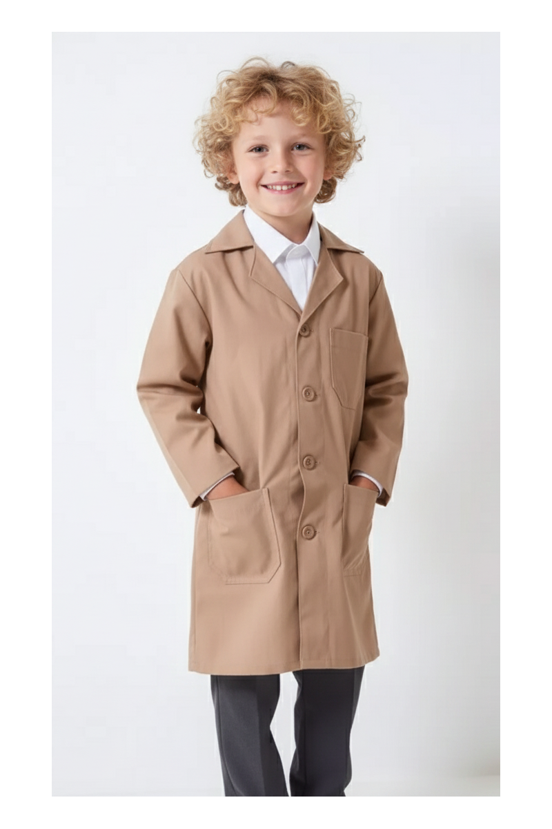 COTONA BEIGE NIÑO ESCOLAR