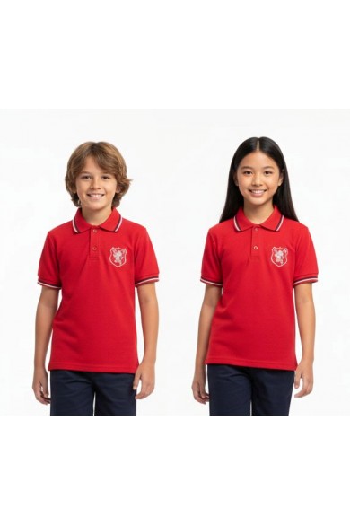 POLERA PIQUÉ MANGA CORTA BRITANICO UNISEX AZUL