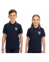 POLERA PIQUÉ MANGA CORTA BRITANICO UNISEX AZUL