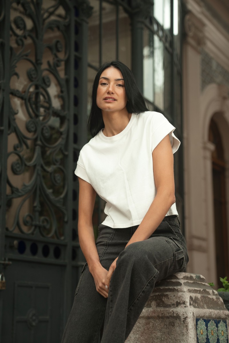 POLERA ARYA MUJER LAURENUE BLANCO