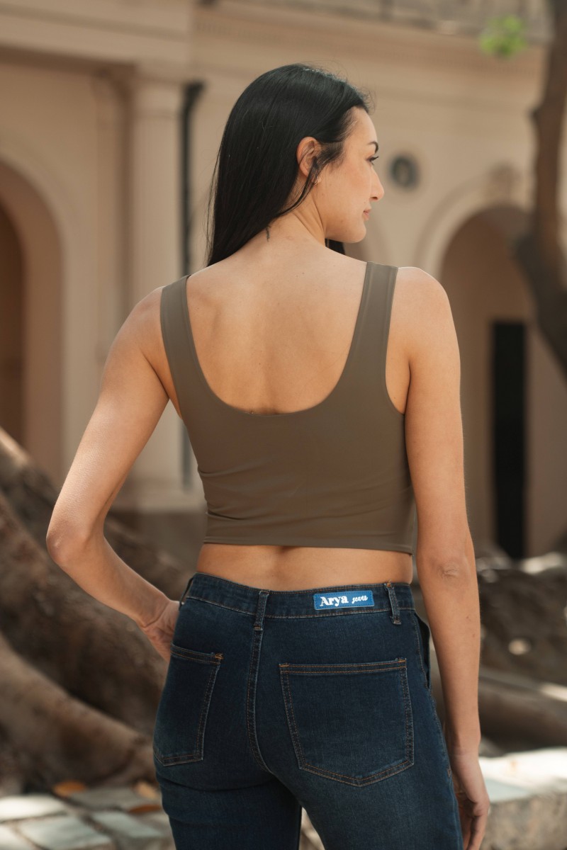 TOP ARYA MUJER SERENA VERDE MILITAR