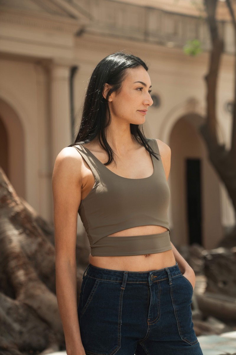 TOP ARYA MUJER SERENA VERDE MILITAR