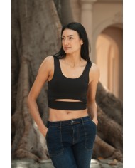 POLERA SIN MANGA ARYA MUJER FIORE PRINT