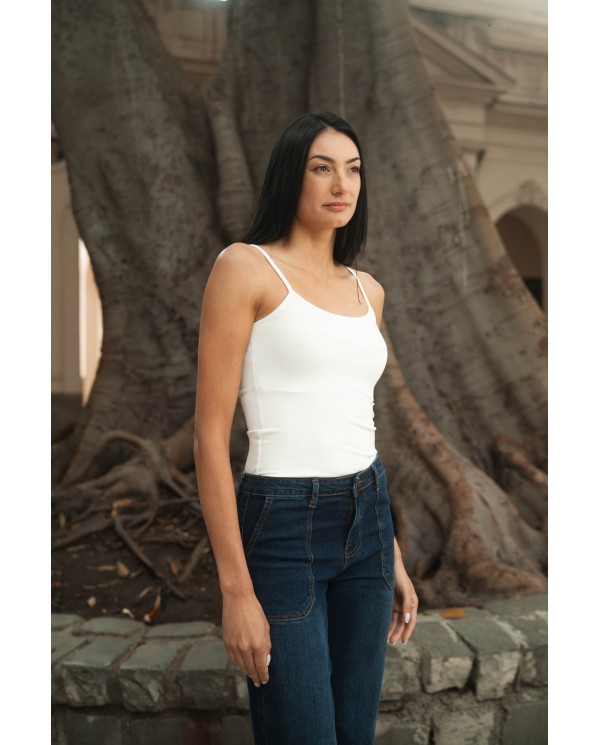 POLERA SIN MANGA ARYA MUJER DALIA BLANCO