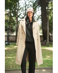 ABRIGO ARYA MUJER LISO LAURE BEIGE