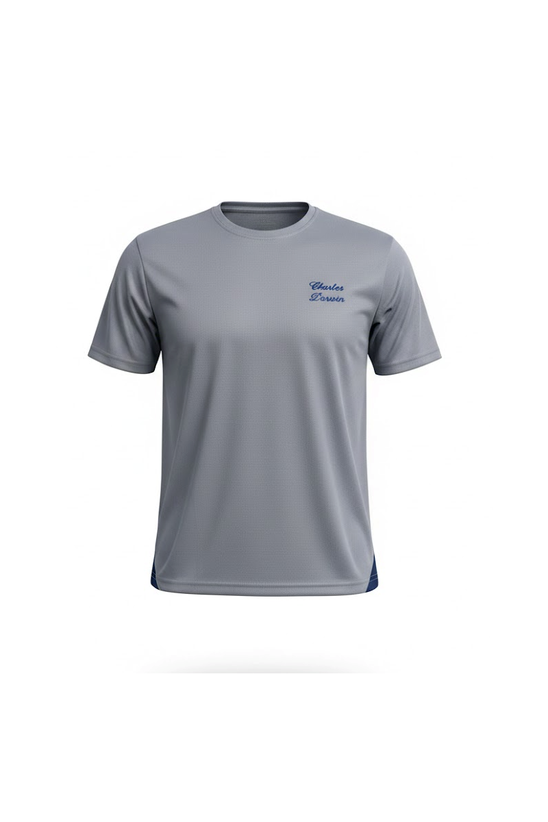 POLERA GRIS POLO PANAL UNISEX CHARLES DARWIN