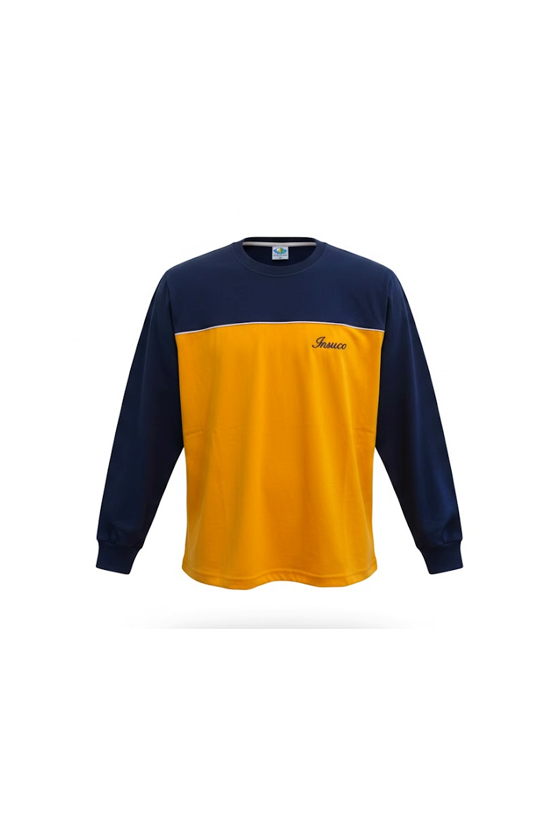POLERA AMARILLO/AZUL ML POLO UNISEX INSUCO