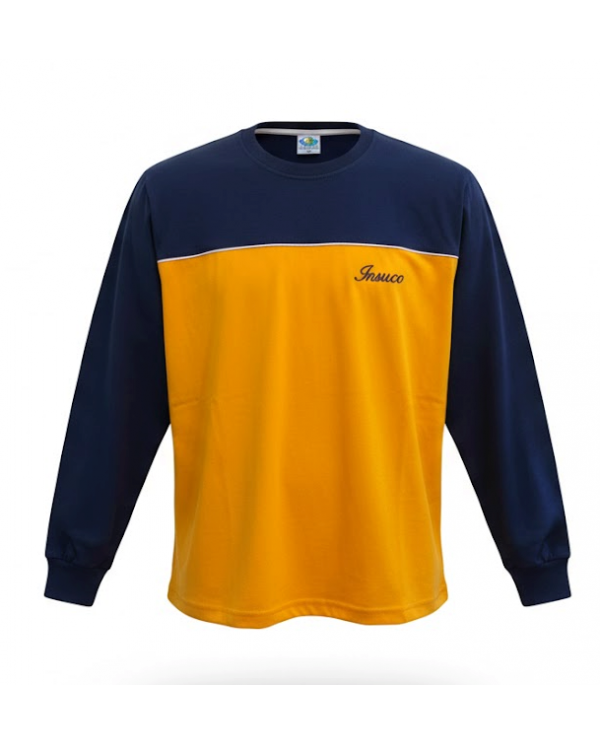 POLERA AMARILLO/AZUL ML POLO MUJER INSUCO