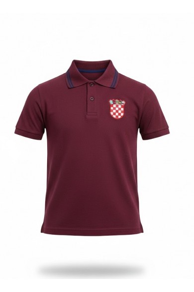 POLERA BURDEO PIQUE MC UNISEX CROACIA