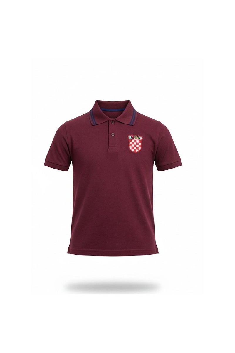 POLERA BURDEO PIQUE MC UNISEX CROACIA