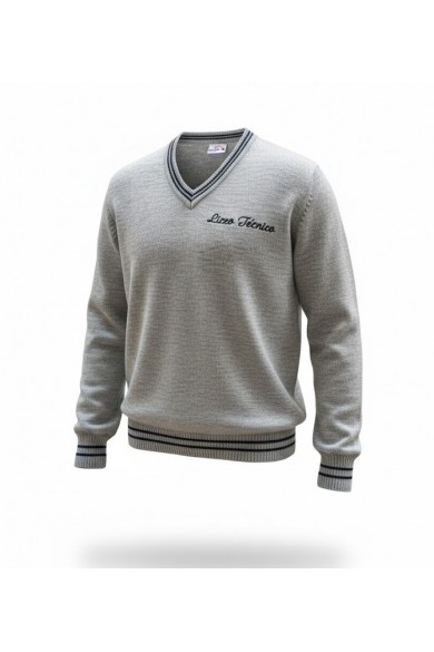 SWEATER GRIS V ML M.BEHETY UNISEX