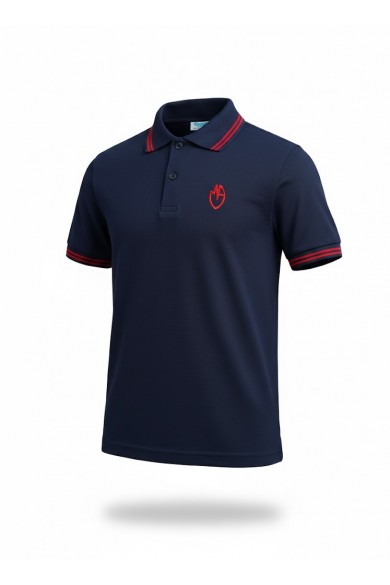 POLERA AZUL PIQUE MC MUJER MARIA AUXILIADORA P.A