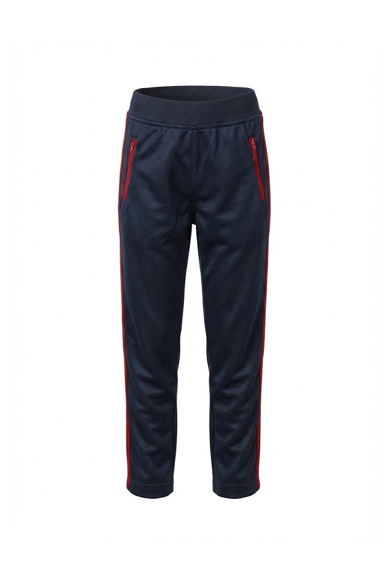 PANTALÓN DE BUZO NEGRO/ROJO EXPERIMENTAL MUJER