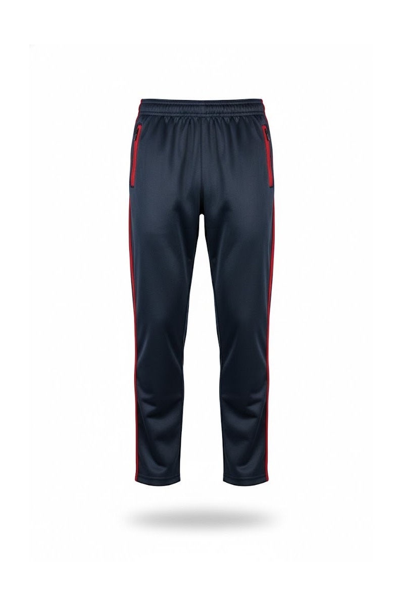 PANTALÓN BUZO HOMBRE/UNISEX NEGRO/ROJO EXPERIMENTAL