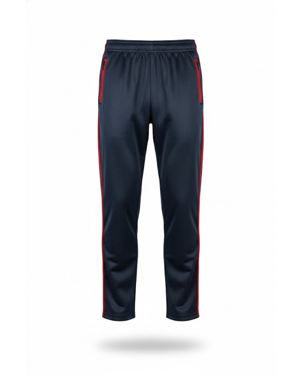 PANTALÓN BUZO HOMBRE/UNISEX NEGRO/ROJO EXPERIMENTAL