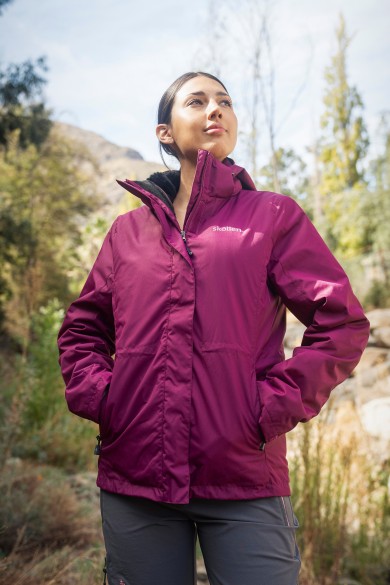 PARKA 3 EN 1 SKOLLEN MUJER NIRE MORADO