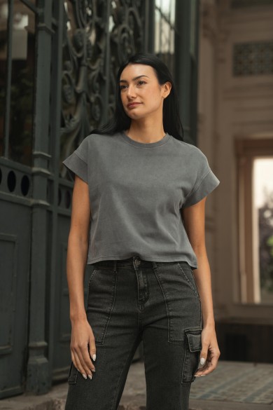 POLERA ARYA MUJER LAURENUE GRIS
