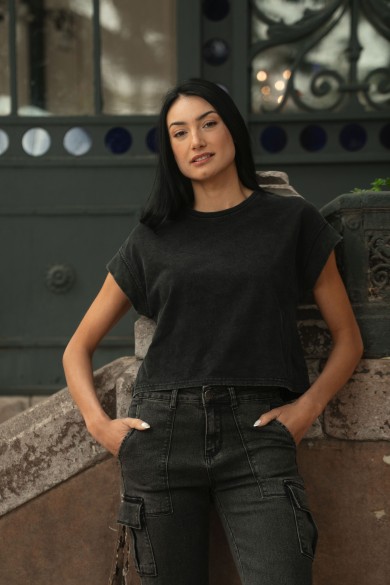 POLERA ARYA MUJER LAURENUE NEGRO