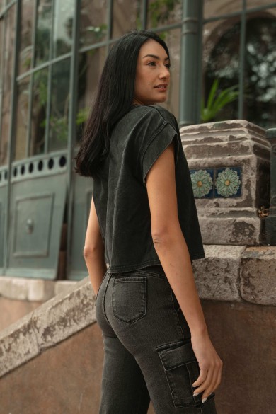 POLERA ARYA MUJER LAURENUE NEGRO