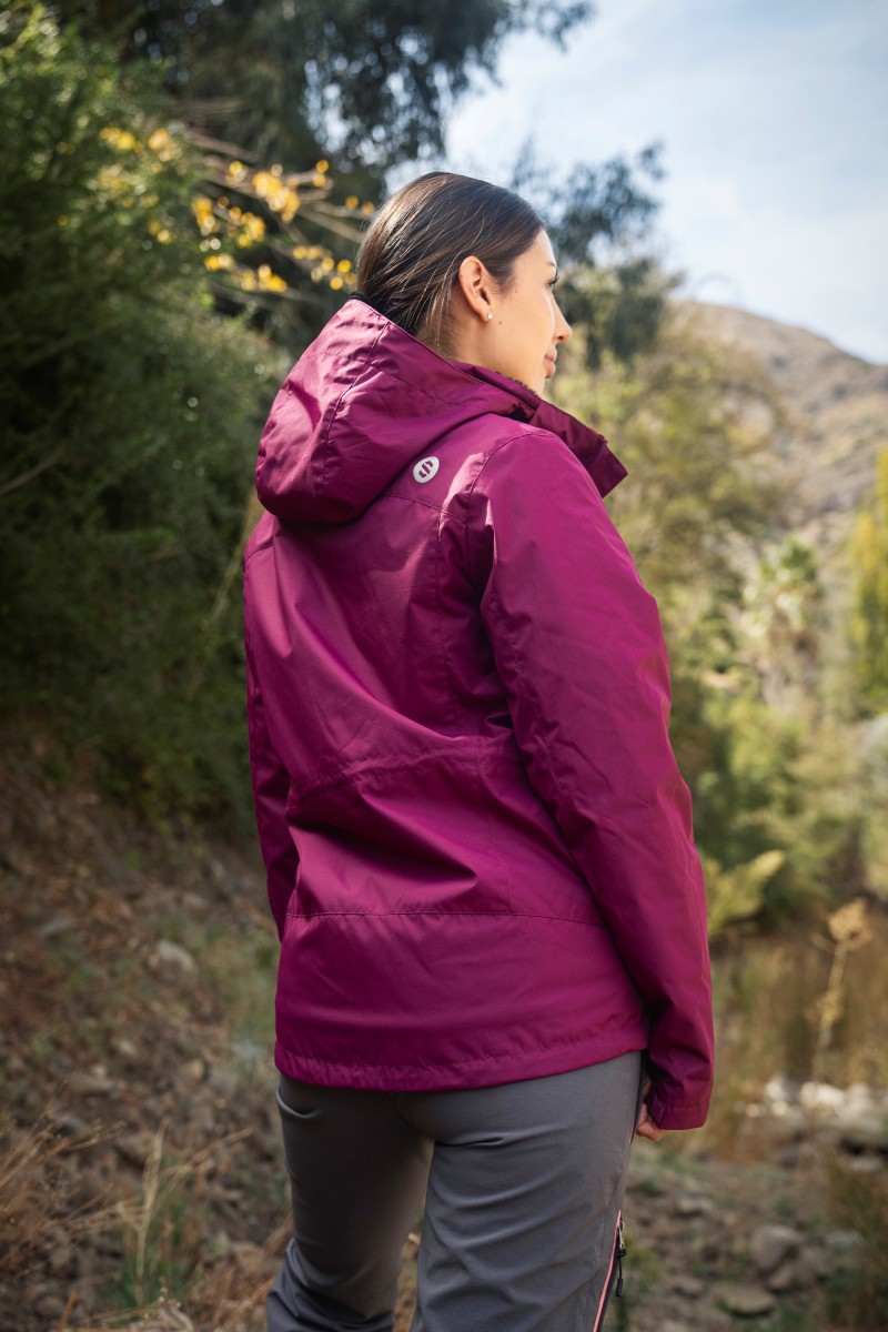 PARKA 3 EN 1 SKOLLEN MUJER NIRE MORADO