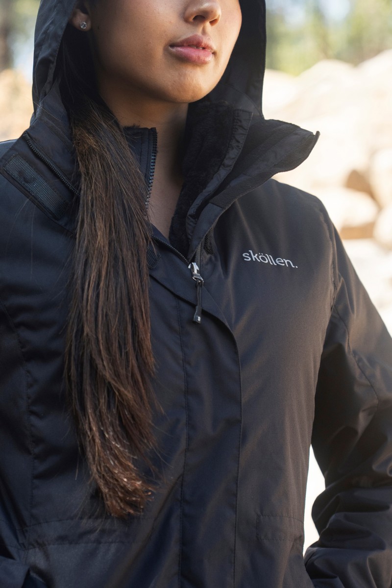 PARKA 3 EN 1 SKOLLEN MUJER NIRE NEGRO