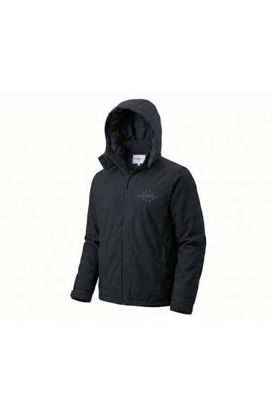 PARKA MONTESOLA HOMBRE VIA NEGRO CON CAPUCHA