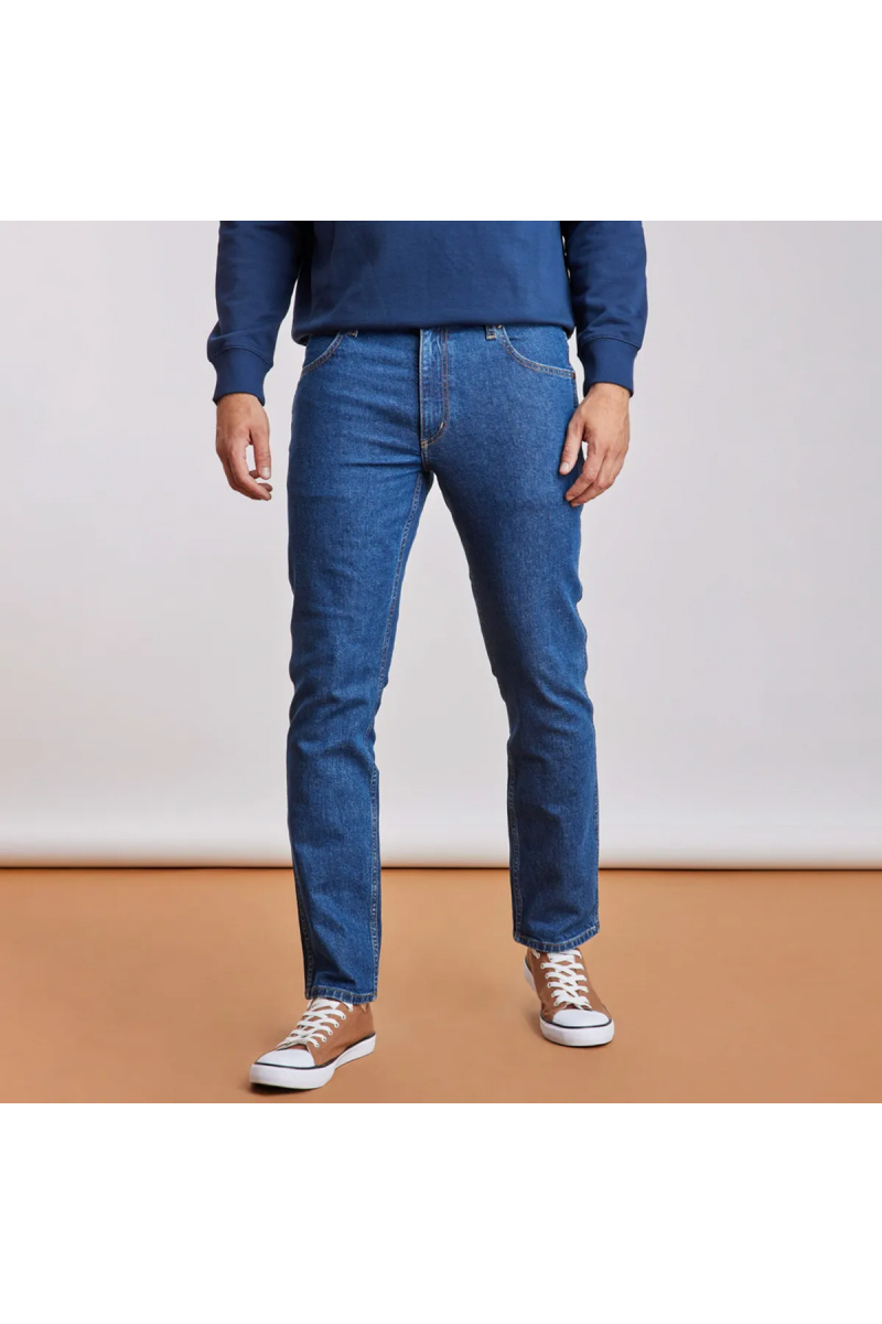 JEANS WRANGLER HOMBRE REGULAR STRAIGHT FIT AZUL