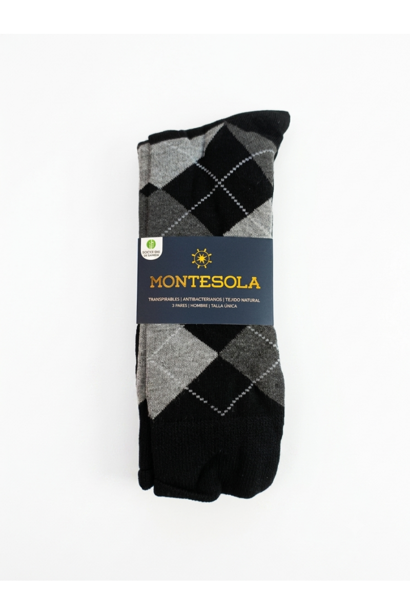 PACK 3 CALCETINES MONTESOLA HOMBRE FLAG