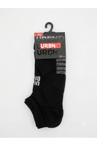 PACK 3 CALCETINES URBN ID HOMBRE TEAM NEGRO