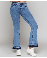 JEANS BEST WEST MUJER METAL CELESTE
