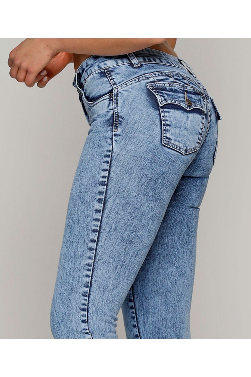 JEANS BEST WEST MUJER SIRENA CELESTE