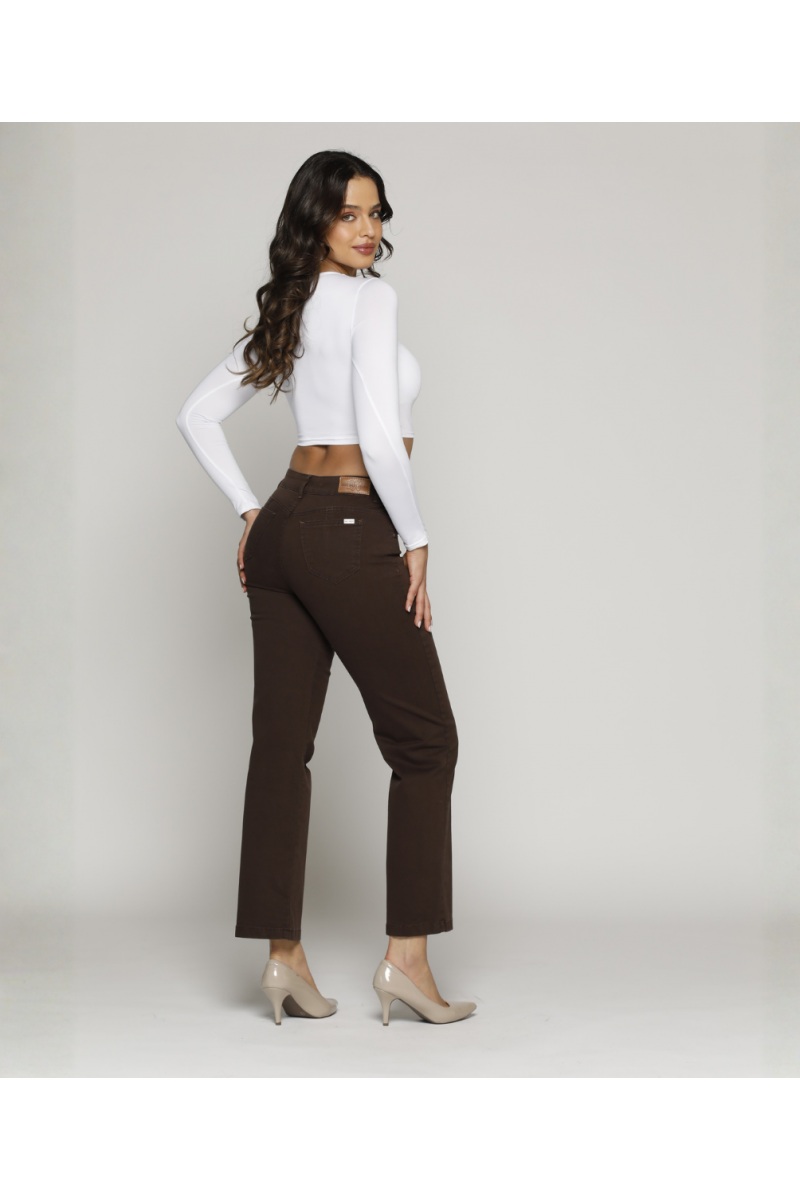 JEANS BEST WEST MUJER REBECCA CAFÉ