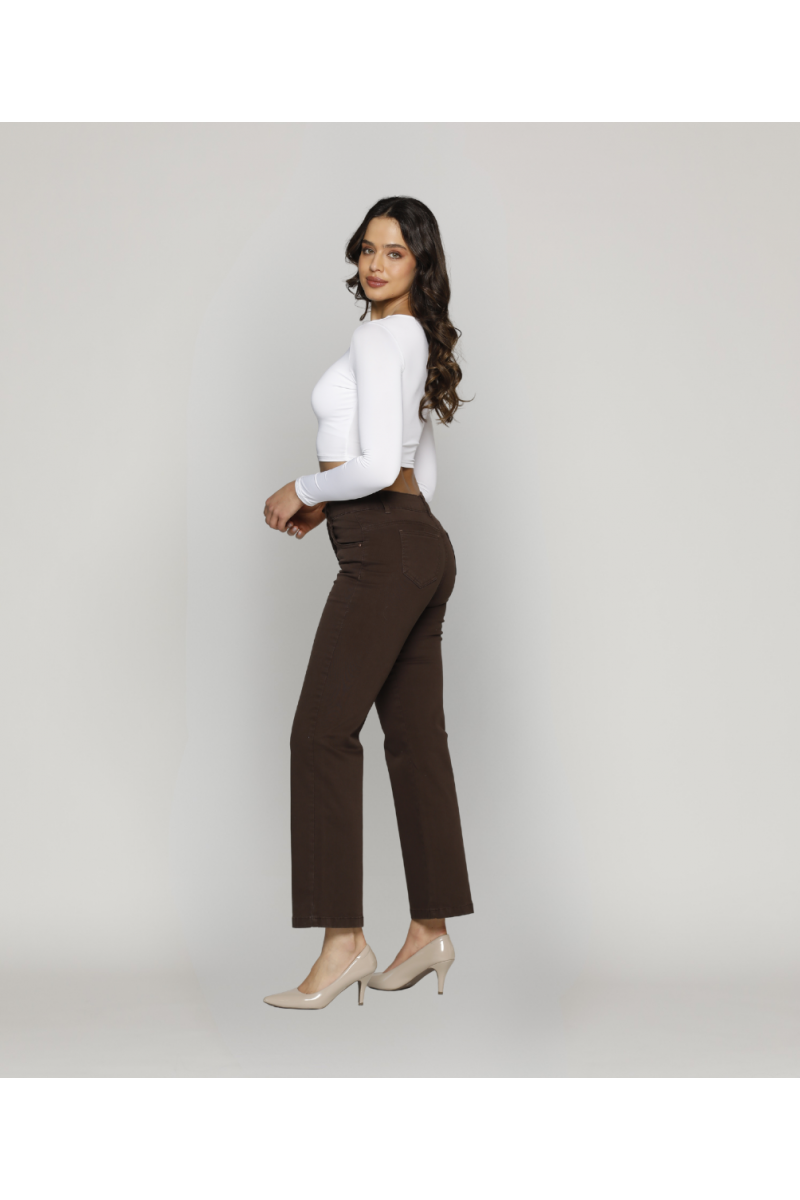 JEANS BEST WEST MUJER REBECCA CAFÉ