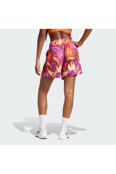 SHORT ADIDAS MUJER FARM RIO ROSADO/AMARILLO