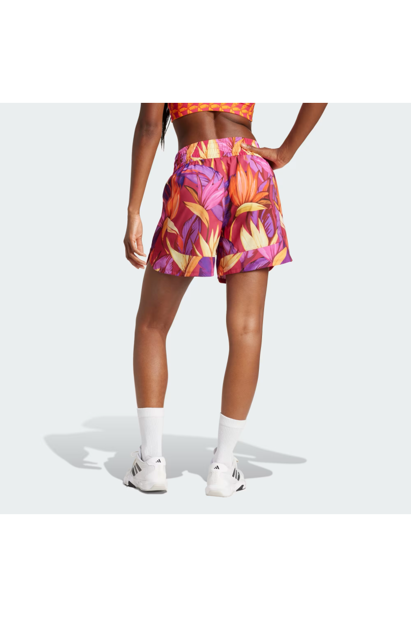 SHORT ADIDAS MUJER FARM RIO ROSADO/AMARILLO
