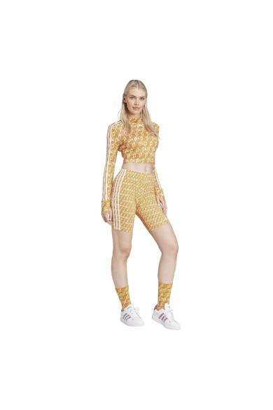 CALZA ADIDAS MUJER FARM RIO AMARILLO/VERDE