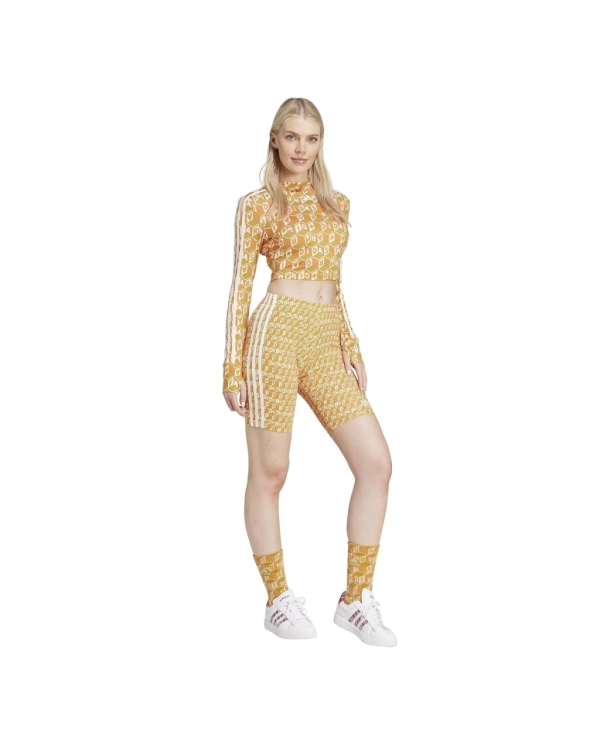 CALZA ADIDAS MUJER FARM RIO AMARILLO/VERDE