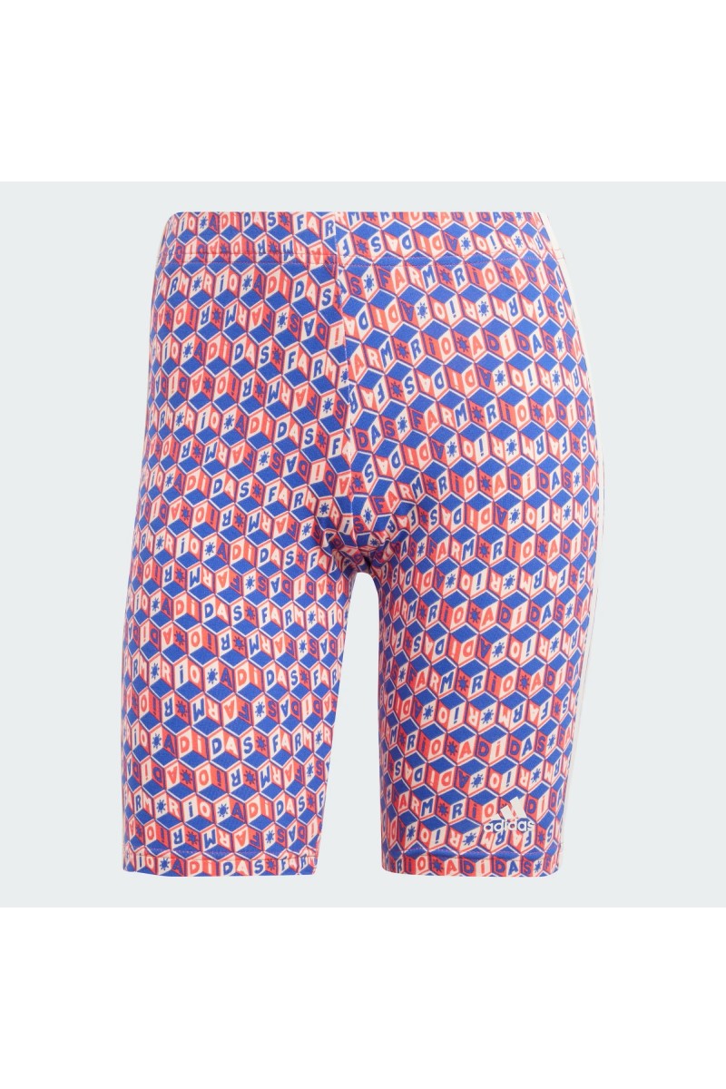 SHORT ADIDAS MUJER FIRM BIKE AZUL/ROJO